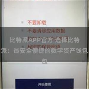 比特派APP官方 选择比特派：最安全便捷的数字资产钱包