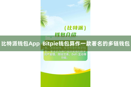 比特派钱包App  Bitpie钱包算作一款著名的多链钱包