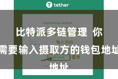 比特派多链管理  你需要输入摄取方的钱包地址
